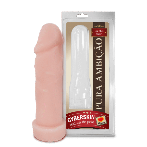 Capa Peniana Cyber Skin 20x4,5 cm Realista Aumento de Volume