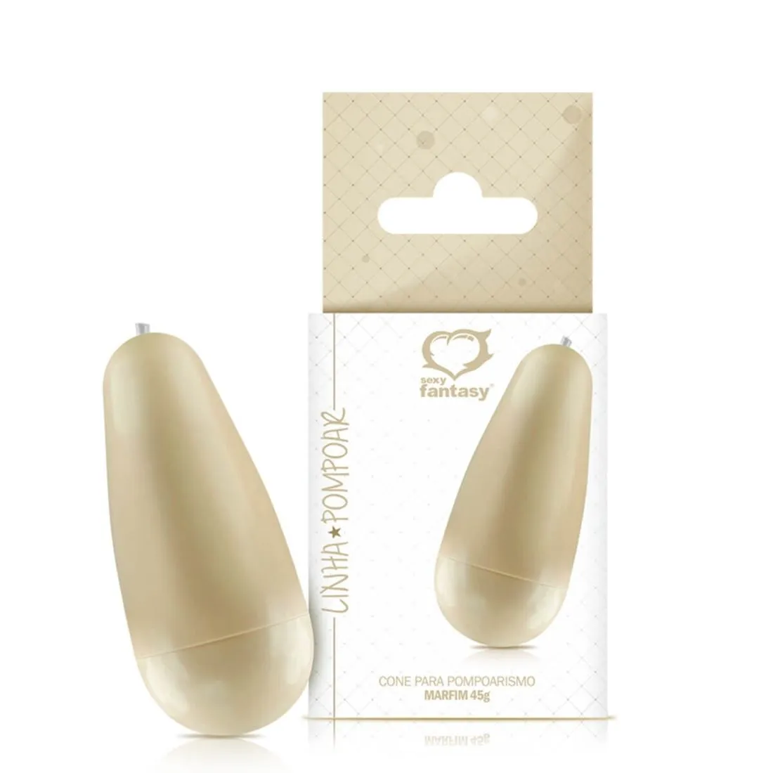 Cone Marfim Anatômico Para Pompoarismo 45g