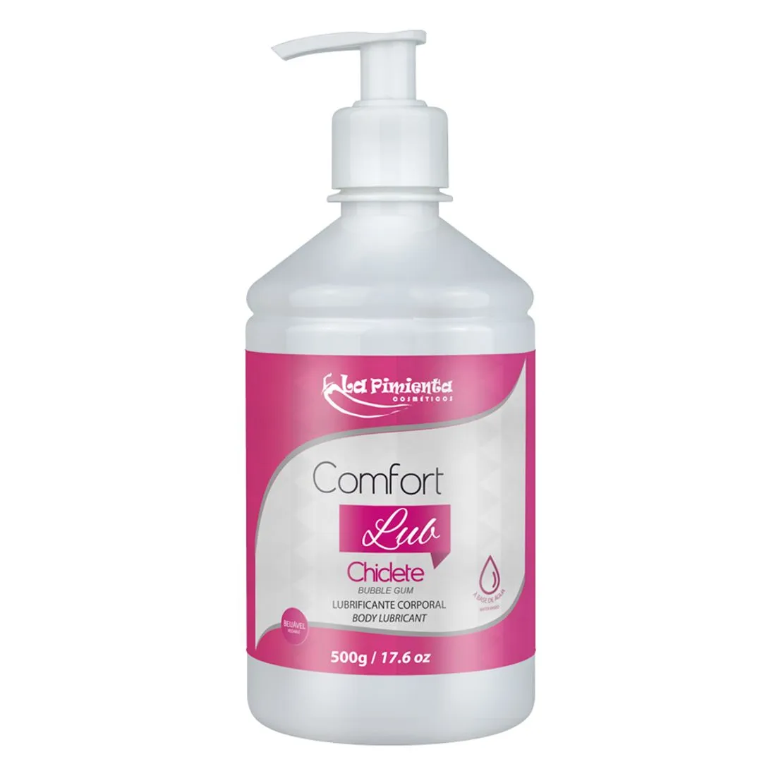 Lubrificante À base de Água Sabor Chiclete 500g