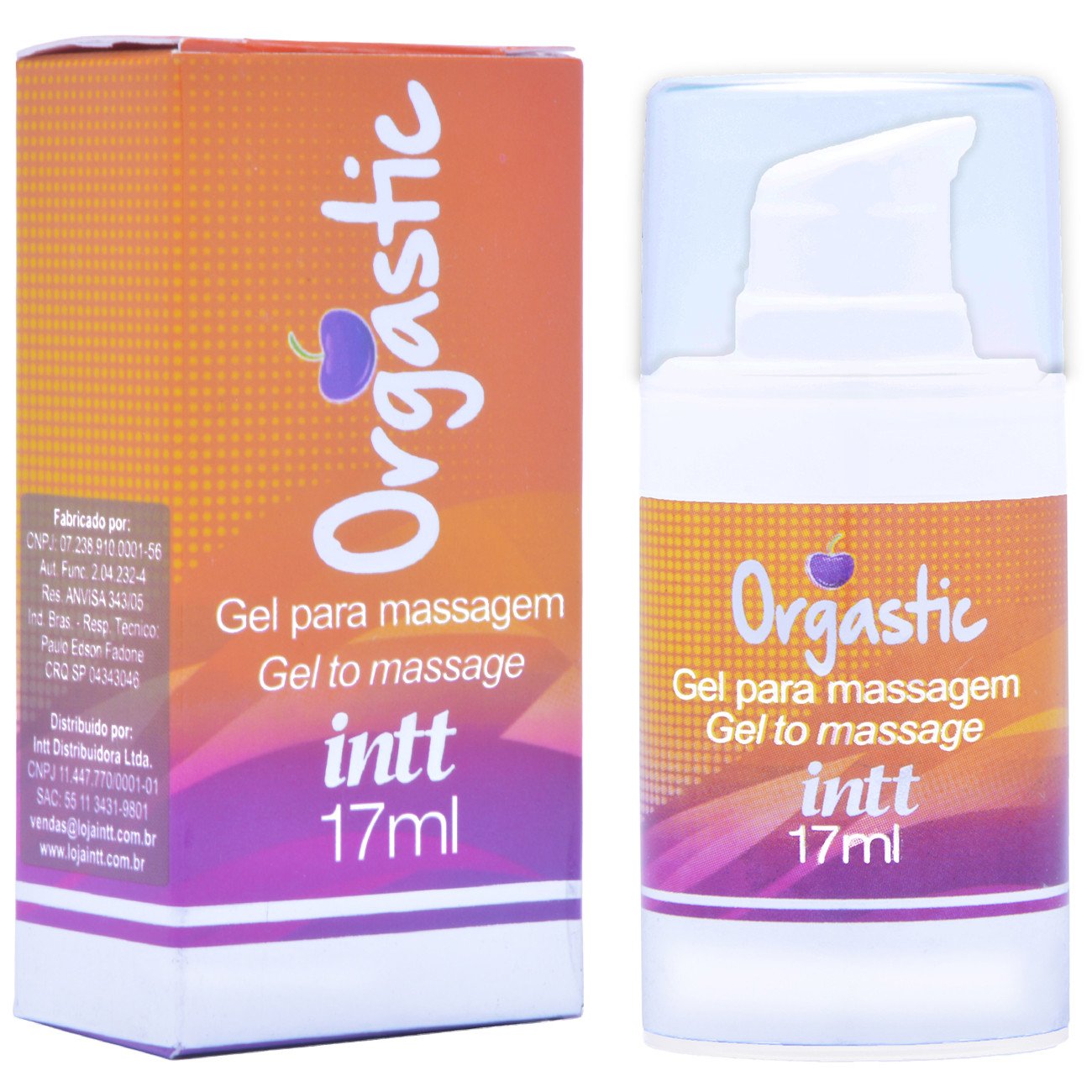 Gel Excitante Orgânico Sabor Adocicado 50ml Calor e Pulsação