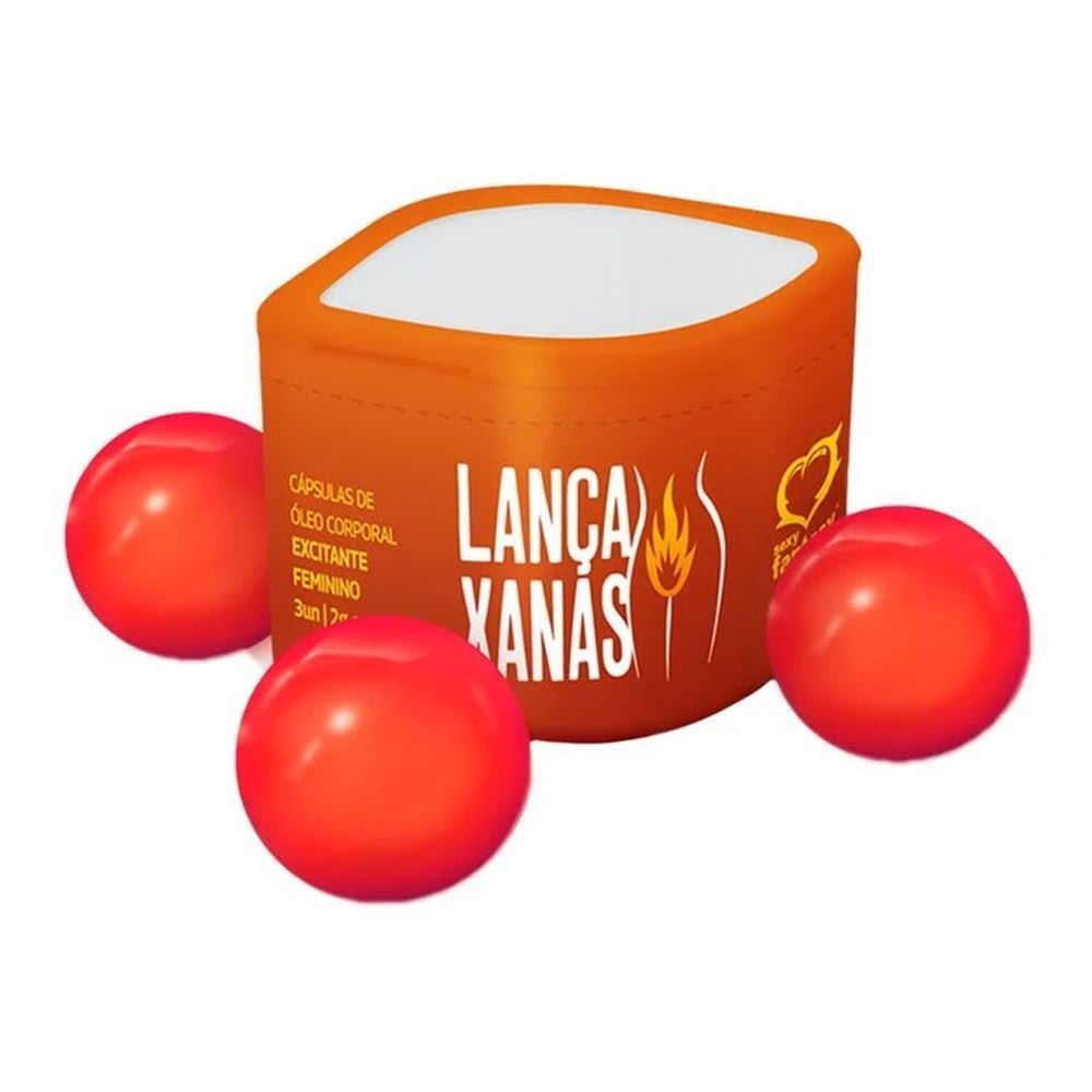 Bolinha Lança Xanas Excitante Feminino 3 Unidades Vibratória