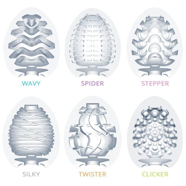 Masturbador Egg Silicone 12cm Textura Interna Discreta - Imagem 2
