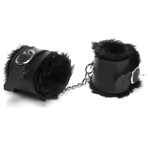 Algema Pelúcia Ajustável Courino Preto - Conforto e Luxo