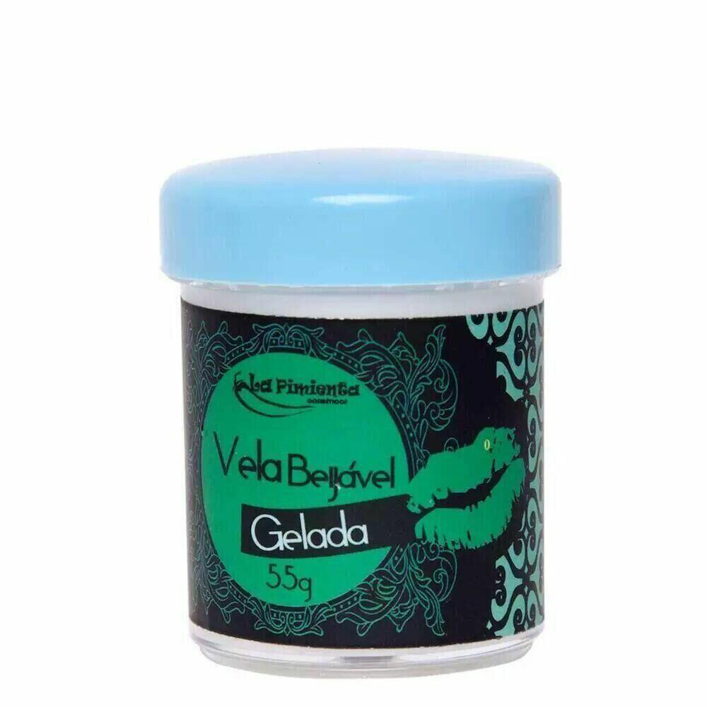 Vela Beijável Ice Aroma Chiclete Transparente 100g