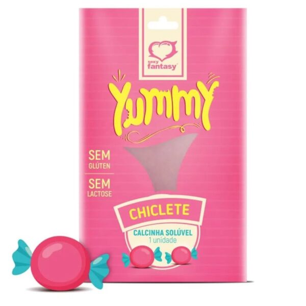 Calcinha Comestível Sabor Chiclete