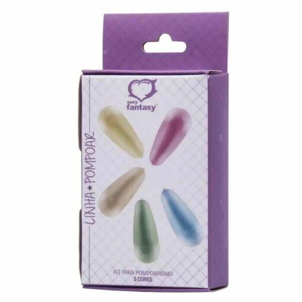 Kit Cones para Pompoar - 5 Pesos Para Fortalecimento Pélvico - Imagem 3