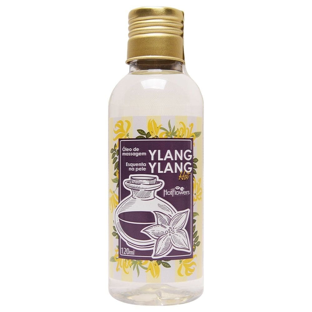 Óleo Para Massagem Hot 120ml Ylang Ylang Efeito Aquecedor