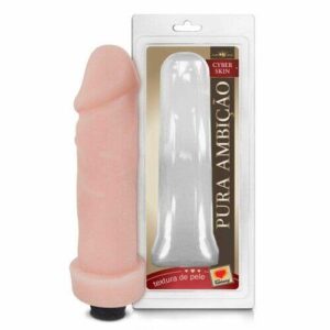 Prótese Cyber Skin com Vibrador 20cm e Diâmetro 5cm