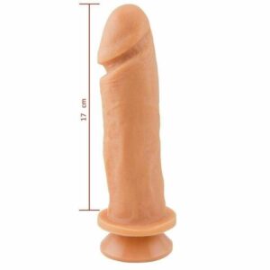 Prótese Realística 17,5cm x 4,4cm Ventosa PVC Atóxico