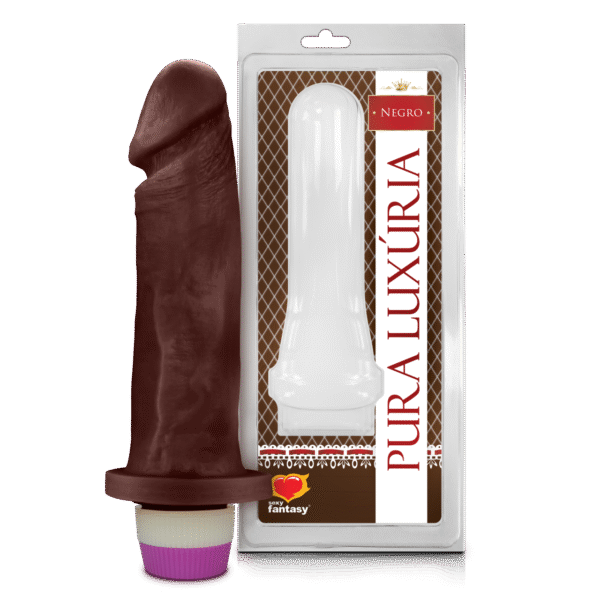 Prótese Realística Marrom com Vibro 18 cm x 4,5 cm
