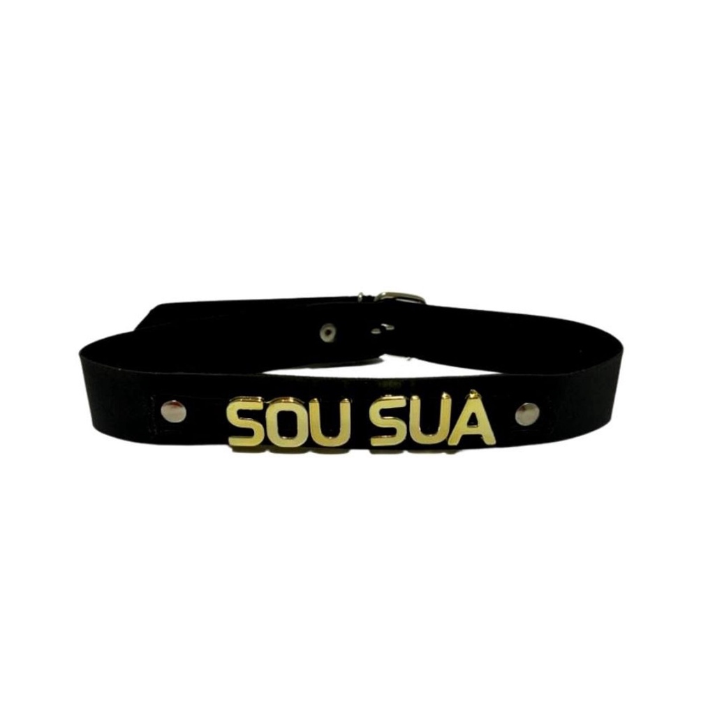 Coleira Personalizada Ajustável 1 Unidade