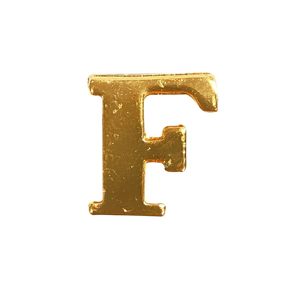 Letra F Metal Dourado Para Personalizar Calcinha Lingerie
