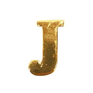 Letra Metal Dourada para Personalizar Calcinha J - Bijuteria