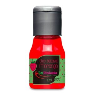 Óleo Beijável 15ML Morango Hot Sabor Suave e Sensação Quente