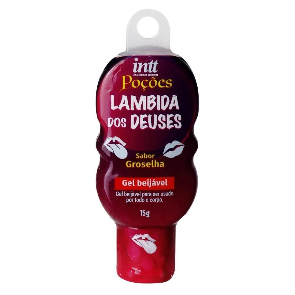 Gel Beijável Groselha 150ml - Livre de Açúcar e Aquecedor