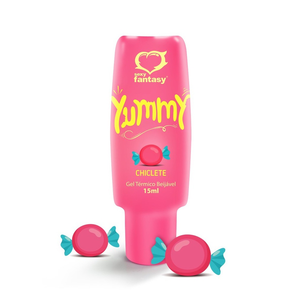 Gel Térmico Beijável Yummy Sabor Chiclete 15 ml