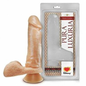 Prótese Realística 17 cm x 4,5 cm em PVC Atóxico com Ventosa