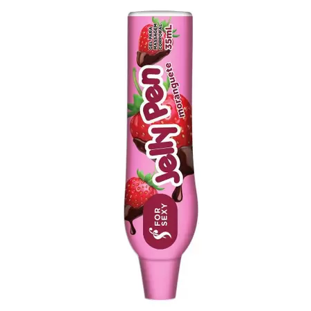 Caneta Comestível Sabor Morango 35g