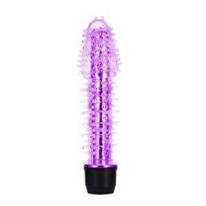 Vibrador Personal Multivelocidade Roxo Com Capa Estimuladora