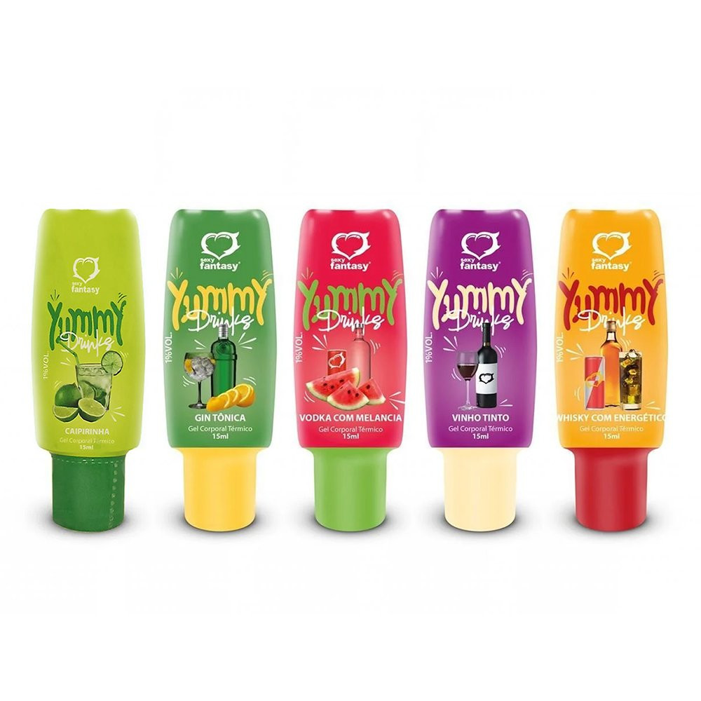 Gel Comestível 15 ml Vodka com Melancia Sexy Fantasy