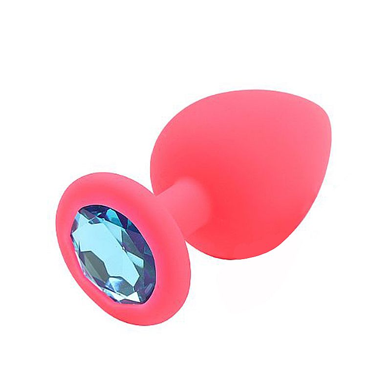 Plug Anal Aveludado Pink Tamanho G Silicone 9,5 cm 4 cm