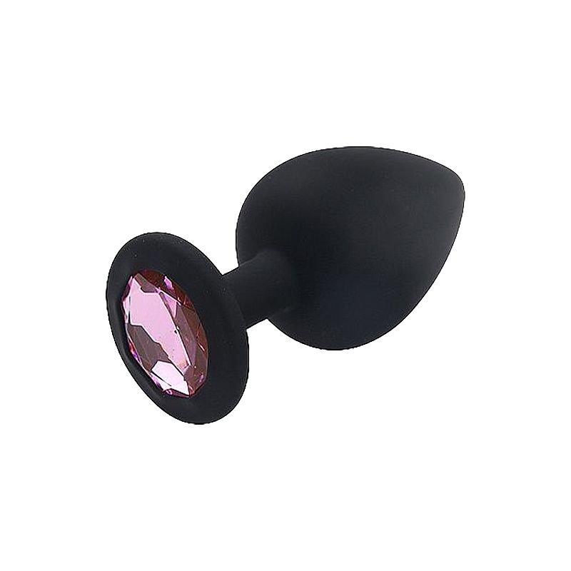 Plug Anal Aveludado M – Silicone Preto 8,2 cm x 3,4 cm