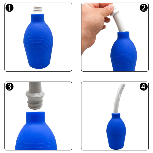 Ducha Higiênica 310ml Transparente com Ponta Curvada em Plástico - Imagem 6